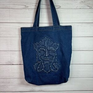 Vintage custom denim tote bag